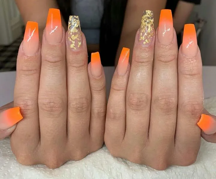 orange ombre nails 020 f25b14c300
