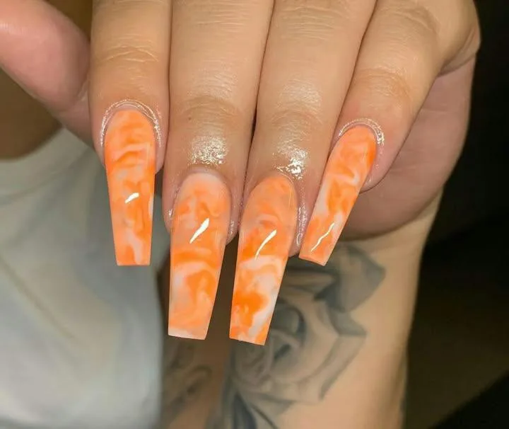 orange ombre nails 022 a2ae3acab1