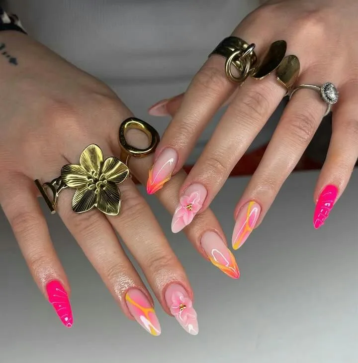 orange ombre nails 023 8b9da069cb