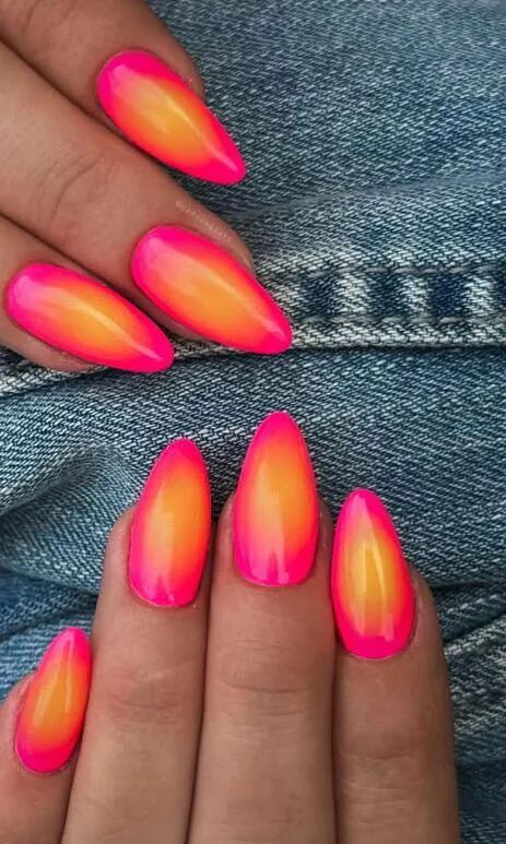 orange ombre nails 026 3af7f321e6