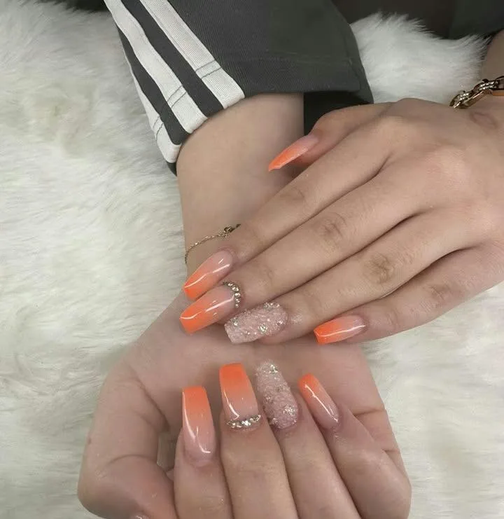 orange ombre nails 027 2cdacf96a1