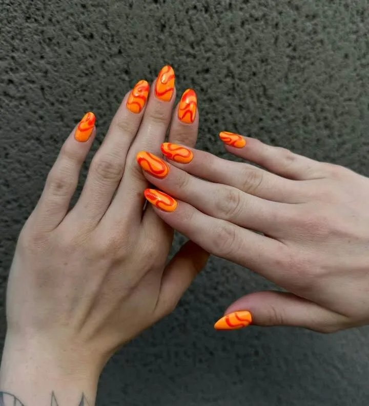 orange ombre nails 028 cb8665371f
