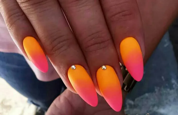 orange ombre nails 033 c4feaf73ca