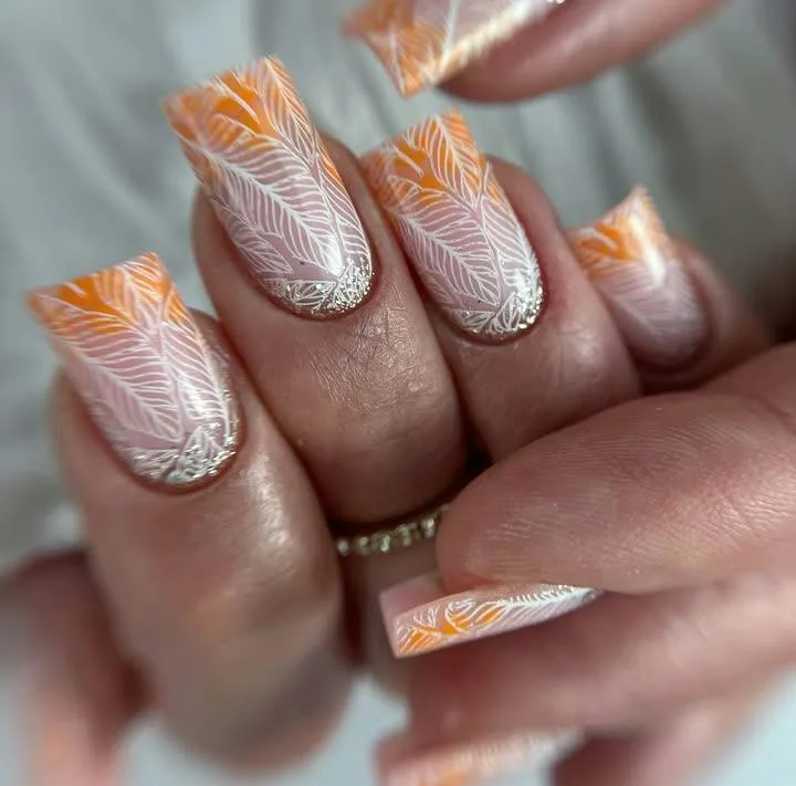 orange ombre nails 034 31cdf78838
