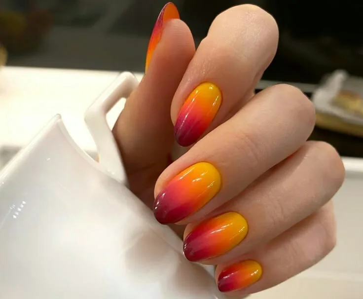 orange ombre nails 037 dd2d45511c
