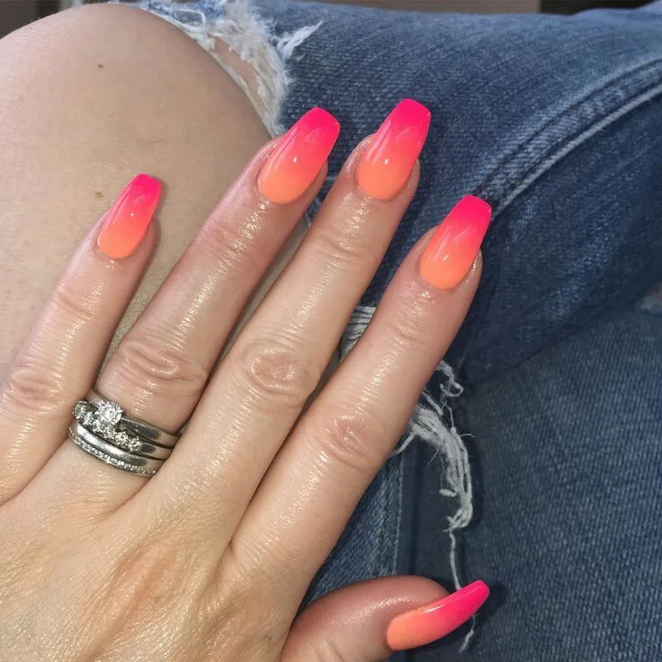 orange ombre nails 039 0e35047c76