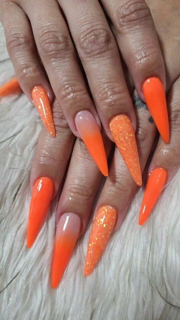 orange ombre nails 041 0a39ea5637