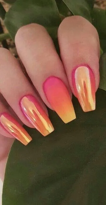 orange ombre nails 042 a5e5c71780