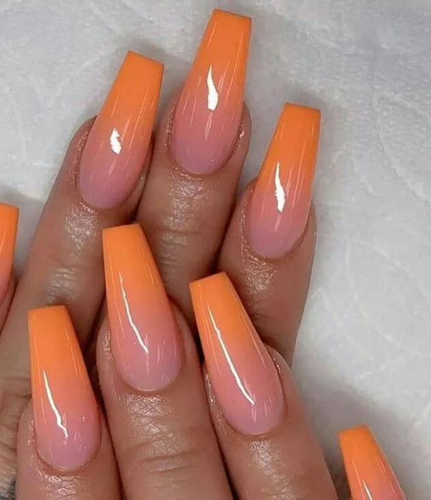 orange ombre nails 043 2c2f2a078b