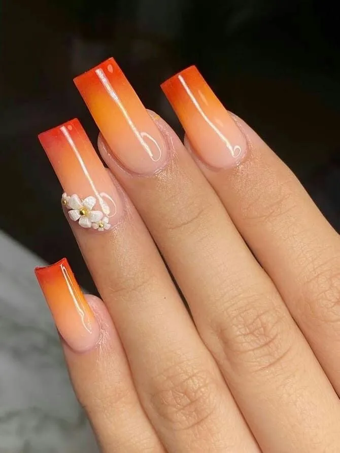 orange ombre nails 046 d31cfe77e0