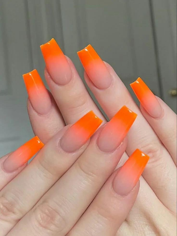 orange ombre nails 048 3029fbae92