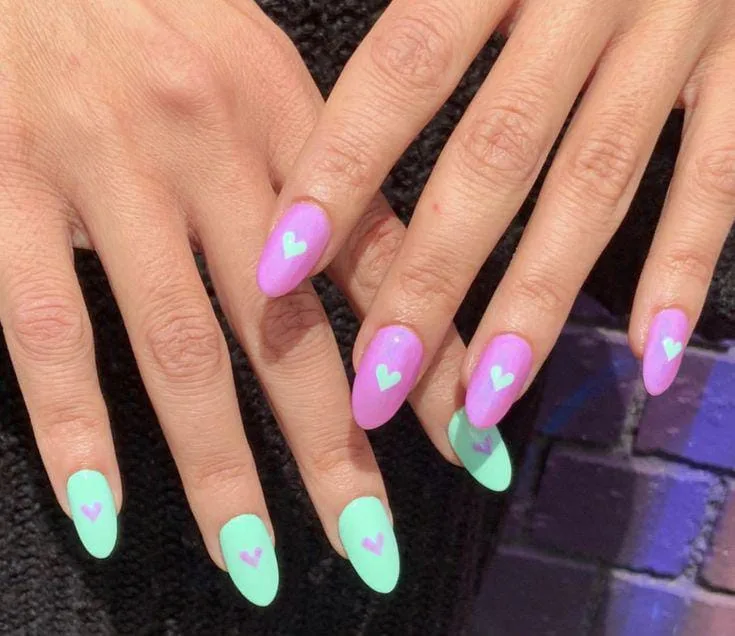 pastel valentines nails 021 5376c58307