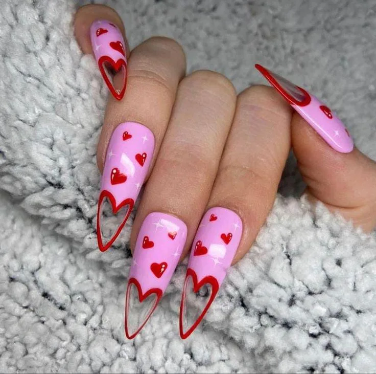pastel valentines nails 034 fd1785337b