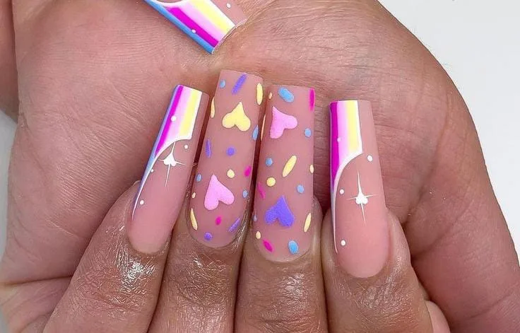 pastel valentines nails 039 911306c40d