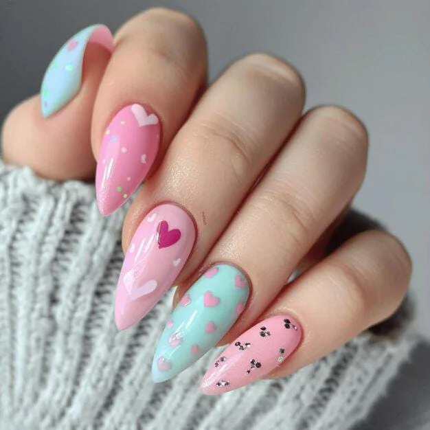 pastel valentines nails 045 af6641587a
