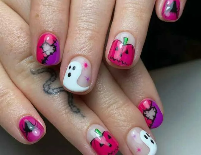 pink halloween nails 010 8b6af06fc2
