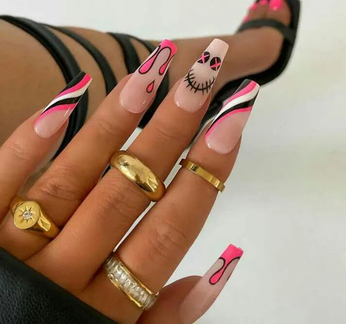 pink halloween nails 014 bd9f678afc