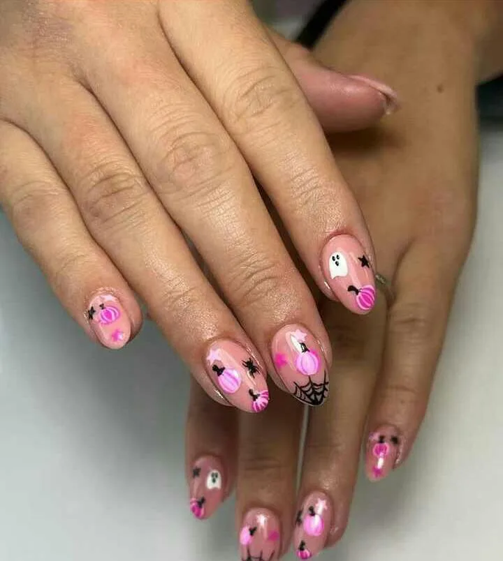 pink halloween nails 015 df5e650df0