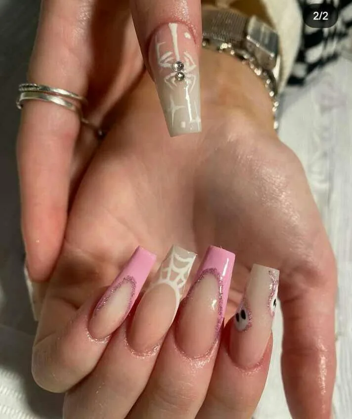 pink halloween nails 031 559b6a2806
