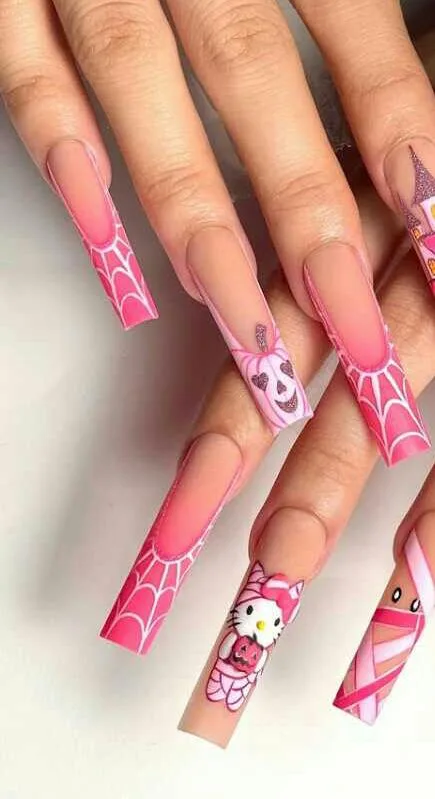 pink halloween nails 042 f37ad9c30b