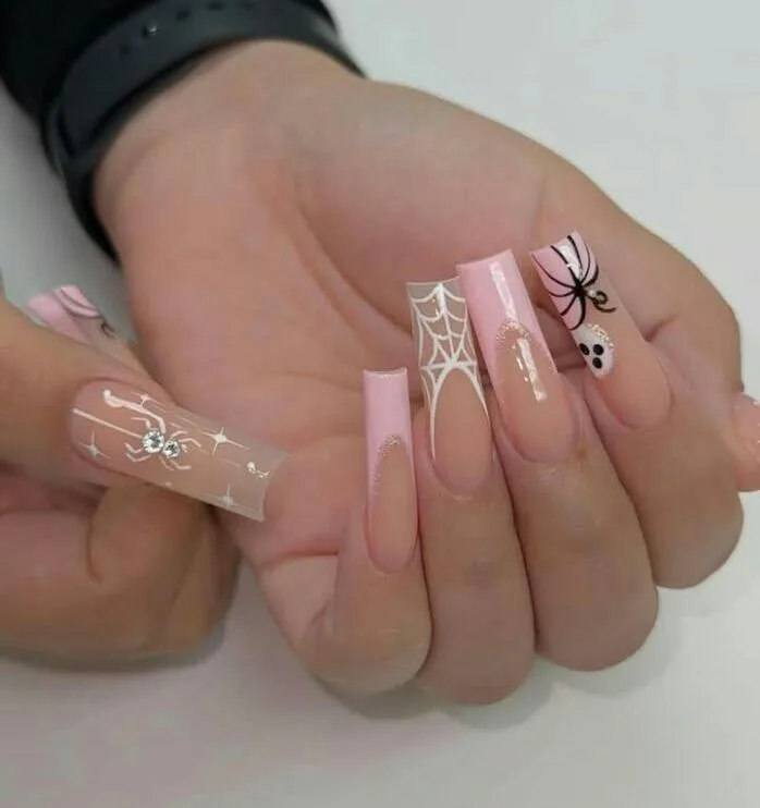 pink halloween nails 045 7debc26c68