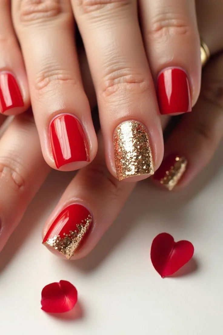 red and gold valentines nails 006 f340be371d