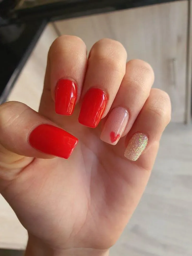 red and gold valentines nails 009 e018f423c5