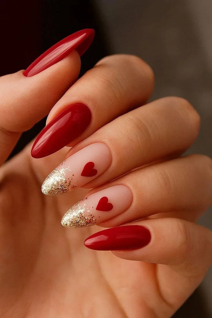 red and gold valentines nails 022 25f2ffbf3c