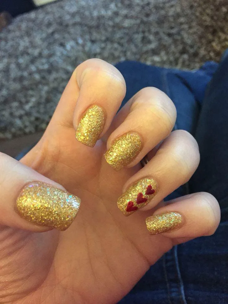 red and gold valentines nails 027 04cda46df1