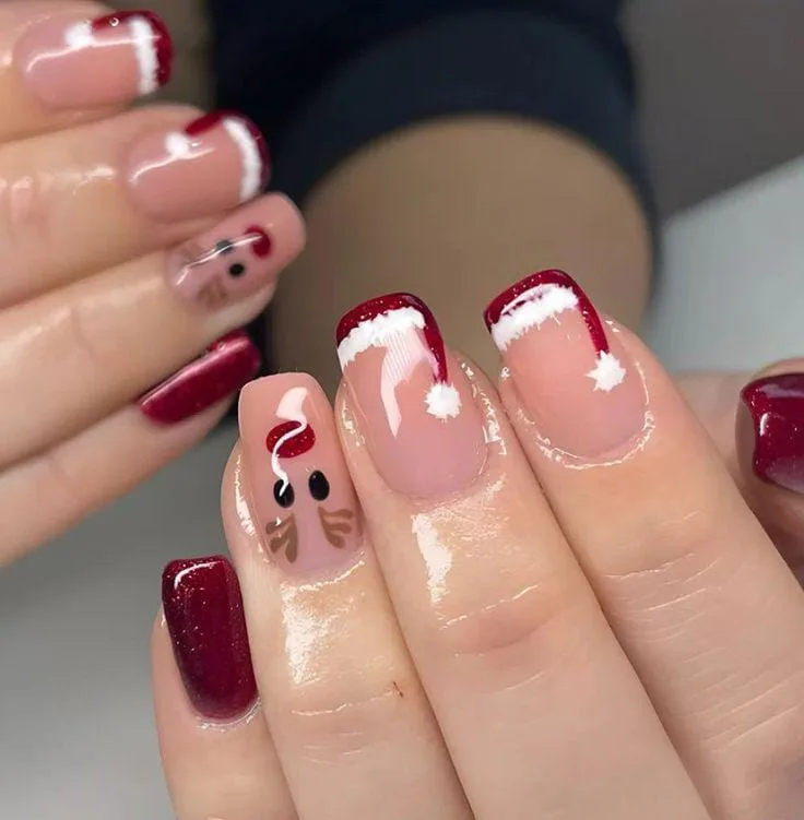 santa hat nail designs 003 94fc5f73d3
