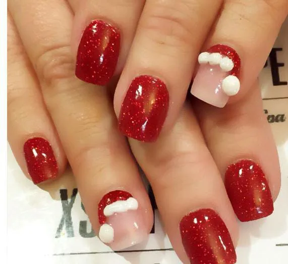 santa hat nail designs 021 7a9f8634a2