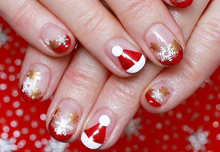 santa hat nail designs 022 58424906ab