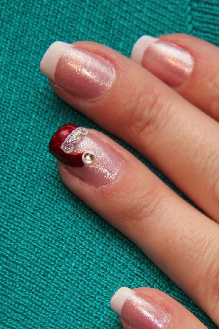 santa hat nail designs 031 2e2b928d2d