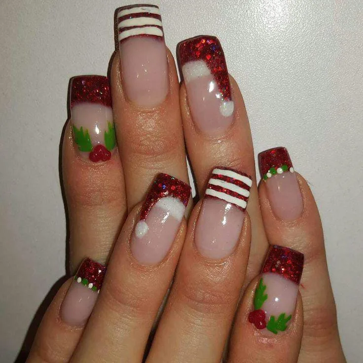 santa hat nail designs 035 c8deec0f5b
