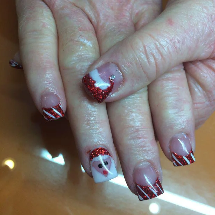 santa hat nail designs 036 ab735ecbae