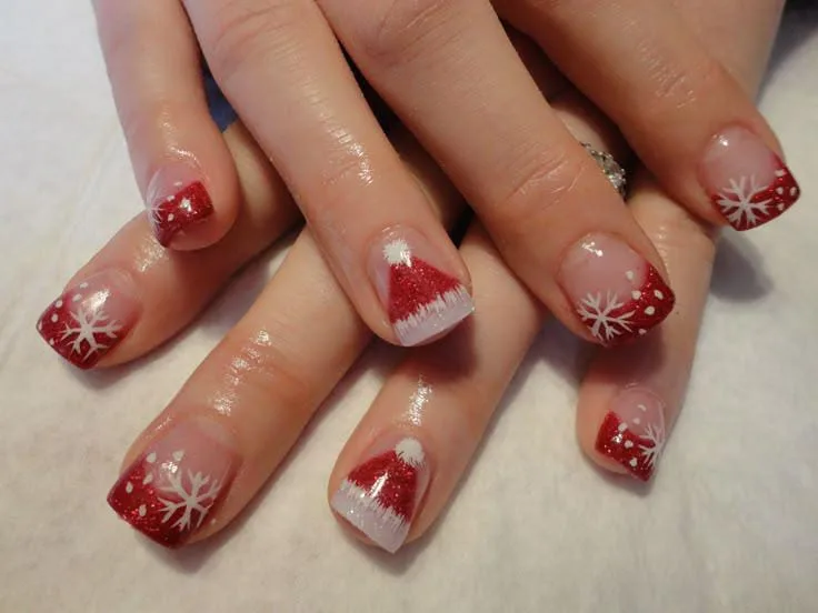santa hat nail designs 041 cf48a53af4