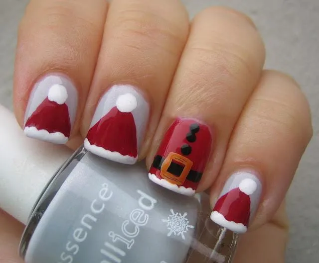 santa hat nail designs 043 eeb190c8d6