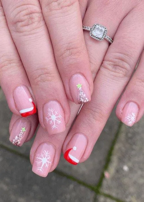 santa hat nail designs 045 6e7109c66d