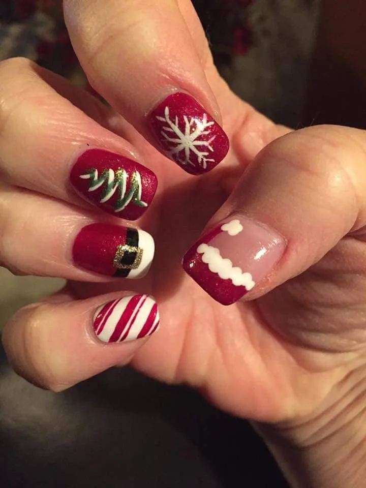 santa hat nail designs 047 b3e4c2dcd5