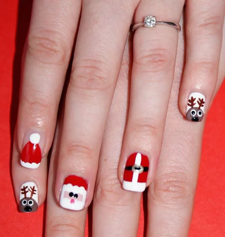 santa hat nail designs 048 6bb4a4031e