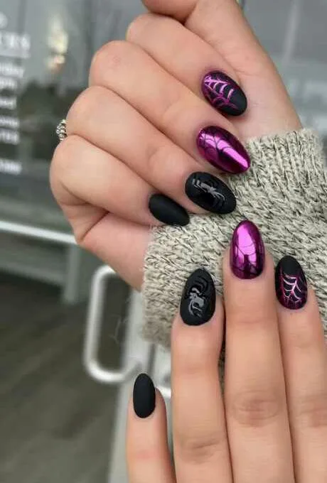 simple black halloween nails 013 46aa39d5fd