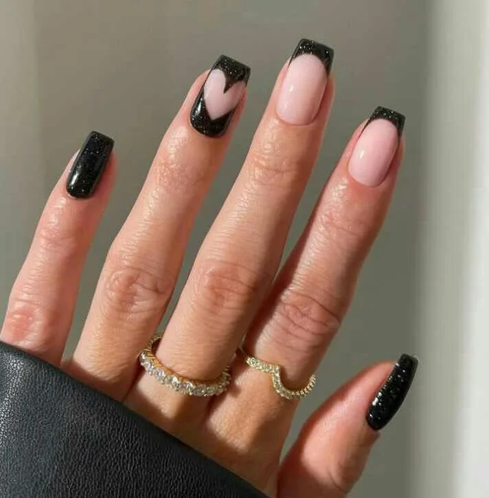 simple black halloween nails 020 24149c9516