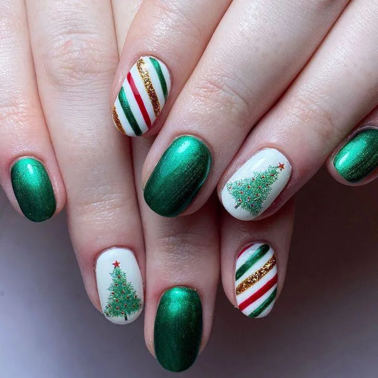 simple christmas nail designs 025 c719bcb071
