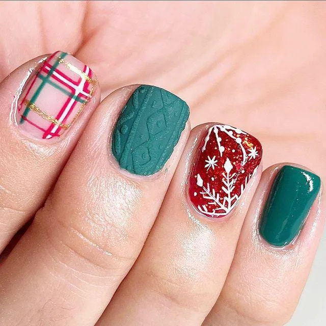 simple christmas nail designs 041 da1863af24