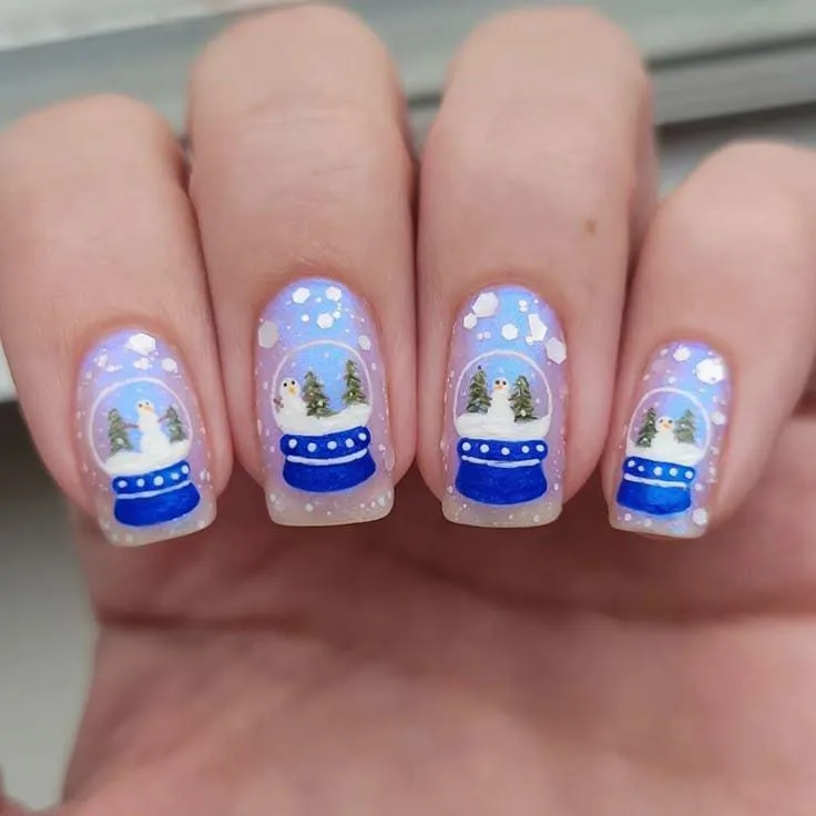 snow globe nails 009 4cedc66e11