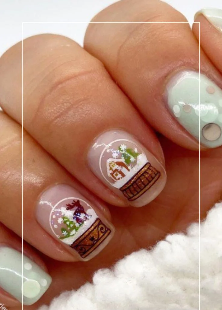 snow globe nails 012 9eda5e444c