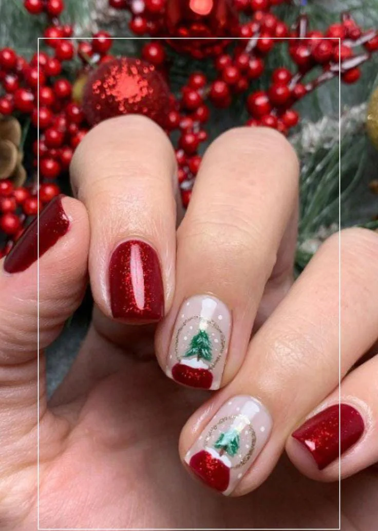 snow globe nails 013 f293dec624