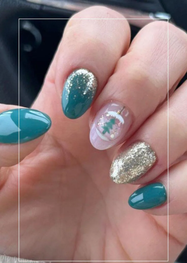 snow globe nails 020 593f3e7ea6