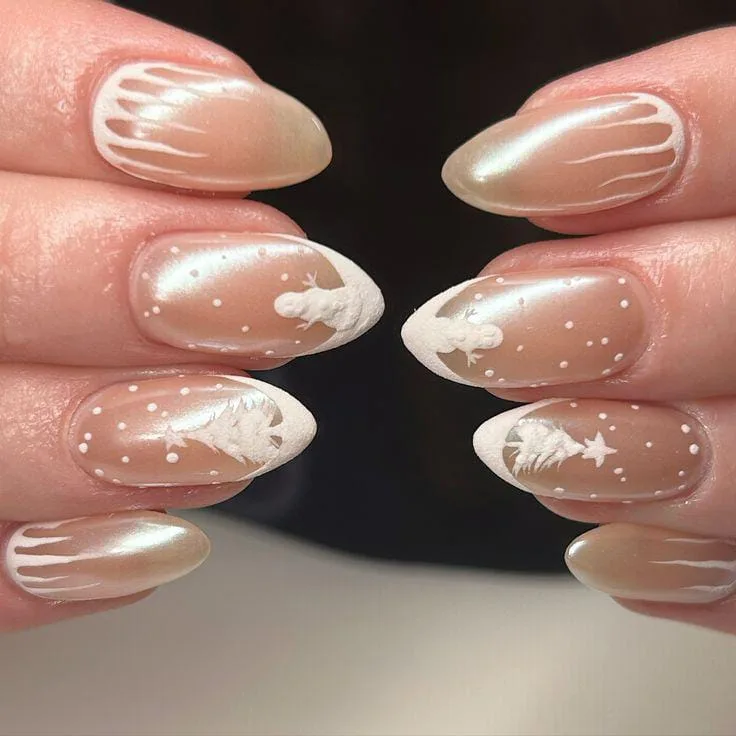snow globe nails 021 2045d0169f