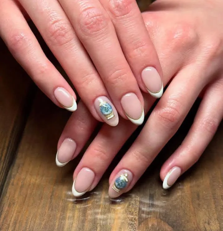 snow globe nails 027 6170aa9d48